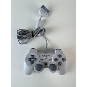 Vintage Sony PS one PlayStation PS1 DualShock Analog Wired Controller‎ Gray OEM